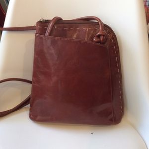 Brown Leather shoulder & back bag